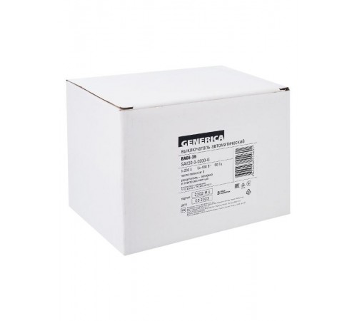 Выключатель автоматический ВА66-35 3Р 200А 25кА  SAV30-3-0200-G  GENERICA