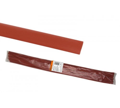 Термоусаживаемая трубка ТУТнг 10/5 красная по 1м (50 м/упак)  SQ0518-0219  TDM