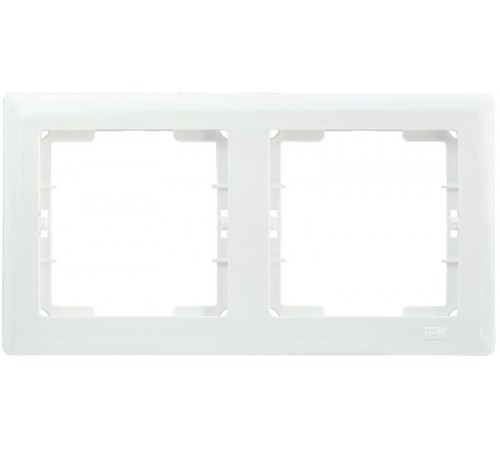 РГ-2-ББ Рамка 2 мест. гориз. BOLERO белый  EMB20-K01  IEK