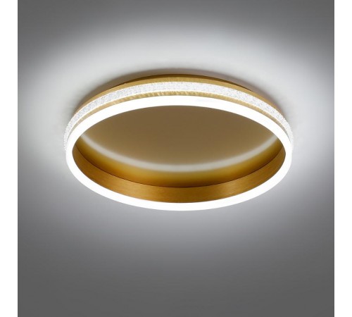 Светильник светодиодный управляемый с пультом 80W, Max. 4800Lum, 3000К-6500K, IP20, золото AL5880 SHINNING RING  41694  FERON