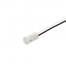 Цоколь "патрон" керамический G4 с проводом 15 см, белый  11-8880  Rexant