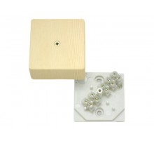 Коробка распределительная 60х60х30 с клеммником, сосна  КРК2701 0201-И  HEGEL