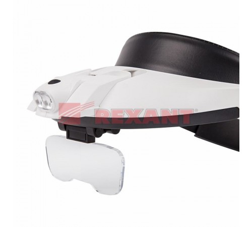 Бинокуляр монтажный 1.2х, 1.8х, 2.5х, 3.5х с 2хLED подсветкой  12-0402  REXANT