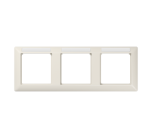 Рамка 3-кратная горизонтальная с полем для надписи слоновая кость  AS5830BFINA  Jung