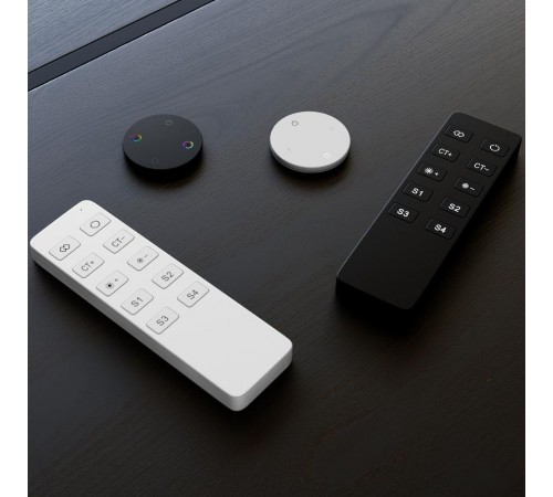 INTELLIGENT ARLIGHT Пульт SMART-801-22-4G-4SC-SH Black (3V, Magnet, 2.4G) (IARL, IP20 Пластик, 5 лет)  046481  Arlight