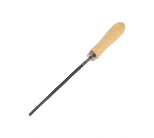 Напильник круглый 150 мм, деревянная ручка  KR-12-4123  Kranz