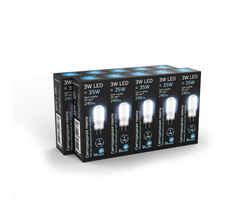 Лампа светодиодная LED 3Вт GY6.35 AC150-265В 4100К  107719203  Gauss
