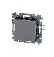 ABB Levit Сталь / дымчатый чёрный Переключатель 1-кл.  3559H-A06445 69W  2CHH590645A6069  ABB