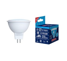 Лампа светодиодная LED-JCDR-7W/NW/GU5.3/NR LED. "JCDR", матовая. Серия Norma. 4000K  UL-00003837  Volpe