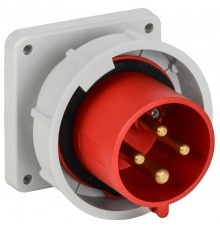 Вилка встраиваемая ССИ-3242 32А-6ч 380В 3P+PE IP67  PSR32-032-4-0-67  IEK