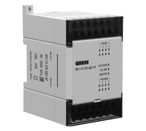 Модуль дискретного ввода-вывода МК110-220.4ДН.4Р  60594  ОВЕН