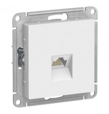 AtlasDesign Белый Розетка компьютерная RJ45, кат. 6A, механизм  ATN000186  SE
