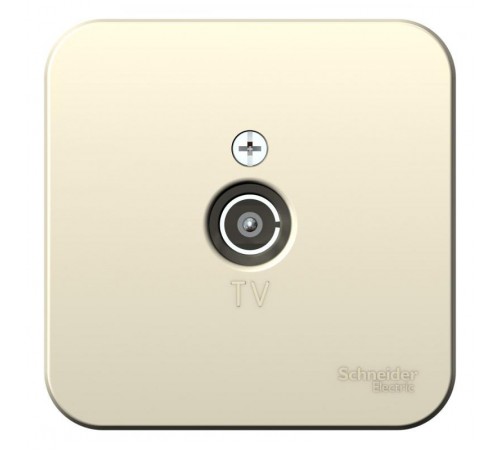 Blanca Молочный О/У с изолирующей пластиной Розетка TV  BLNTA000012  SE
