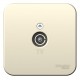 Blanca Молочный О/У с изолирующей пластиной Розетка TV  BLNTA000012  SE