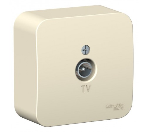 Blanca Молочный О/У с изолирующей пластиной Розетка TV  BLNTA000012  SE