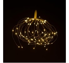 Светодиодная новогодняя гирлянда  ENIS-90W подвесной светильник Салют теплый белый 90 led 2*AA  Б0060541  ЭРА