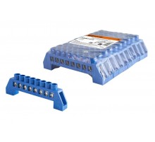 Шина "N" нулевая в изоляторе 6х9мм 8 групп никелированная  SQ0801-0318  TDM