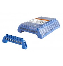 Шина "N" нулевая в изоляторе 6х9мм 8 групп никелированная  SQ0801-0318  TDM