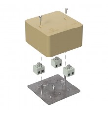 Коробка огнестойкая для кабель-канала 40-0460-FR2.5-6 Е15-Е120 RAL1001 85х85х45 (44 шт/кор) бежевая  40-0460-1001-FR2.5-6  Промрукав