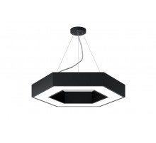 Светильник светодиодный Geometria Hexagon SPO-123-B-40K-045 45Вт 4000К 2500Лм IP40 600*600*80 черный подвесной  Б0050555  ЭРА