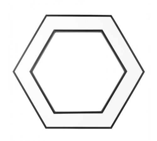 Светильник светодиодный Geometria Hexagon SPO-123-B-40K-045 45Вт 4000К 2500Лм IP40 600*600*80 черный подвесной  Б0050555  ЭРА