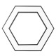 Светильник светодиодный Geometria Hexagon SPO-123-B-40K-045 45Вт 4000К 2500Лм IP40 600*600*80 черный подвесной  Б0050555  ЭРА