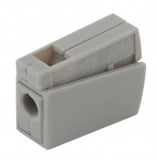 Строительно-монтажная клемма СМК NO-222-26 модель 111 проходная на 1 проводник 1.0-2.5мм2 (уп.100шт.)  Б0033400  ЭРА