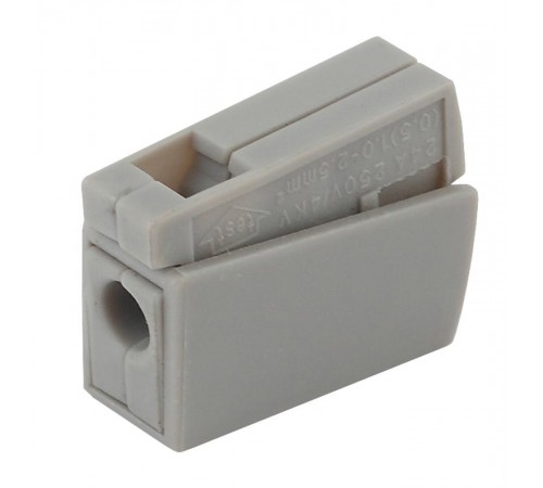 Строительно-монтажная клемма СМК NO-222-26 модель 111 проходная на 1 проводник 1.0-2.5мм2 (уп.100шт.)  Б0033400  ЭРА