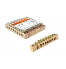 Шина "N" нулевая 6х9мм 8/2 (8групп/крепеж по краям)   SQ0801-0001  TDM