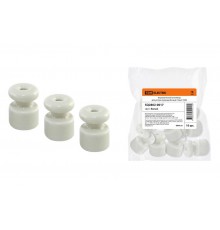 Керамический изолятор для ретро провода белый (10шт)  SQ2802-0017  TDM