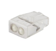 Клемма 2-проводная с пастой 0.5-2.5мм2 одножильный СМК 2273-242 прозрачная  07-3216  Rexant