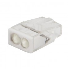 Клемма 2-проводная с пастой 0.5-2.5мм2 одножильный СМК 2273-242 прозрачная  07-3216  Rexant