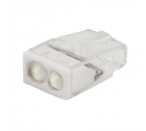 Клемма 2-проводная с пастой 0.5-2.5мм2 одножильный СМК 2273-242 прозрачная  07-3216  Rexant