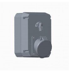 Розетка металл. с выключателем и механической блокировкой 432MM1, 32A, 3P+N+E, IP44, 1ч  2CMA168006R1000  ABB