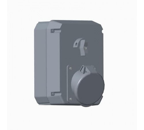 Розетка металл. с выключателем и механической блокировкой 432MM1, 32A, 3P+N+E, IP44, 1ч  2CMA168006R1000  ABB