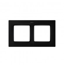 Рамка на 2 поста черного матового цвета S82 Concept