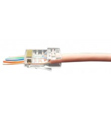Разъем легкой оконцовки RJ-45 (8P8C) под витую пару, категория 5 PLEZ-8P8C-U-C5-100 (100 шт.)  403341  Hyperline