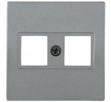 НK45-2-БА Накладка 2-ая комп. RJ45 Cat5e BOLERO антрацит  ENB12-R-K95  IEK