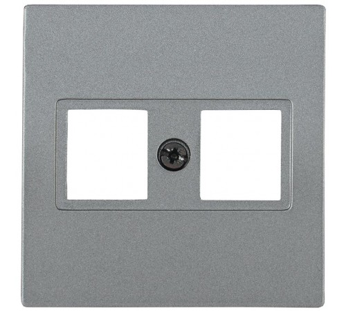 НK45-2-БА Накладка 2-ая комп. RJ45 Cat5e BOLERO антрацит  ENB12-R-K95  IEK