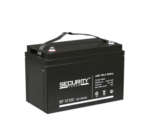 Аккумуляторная батарея ОПС серии SF 12100 12В/100Ач  SF 12100  Security Force