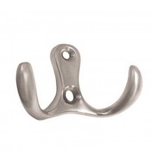 Крючок 207, 2-х рожковый, сатин (1 шт)  - пакет   129922  Tech-KREP