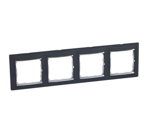 Valena Ноктюрн/Серебро Рамка 4-ая горизонт.  770394  Legrand