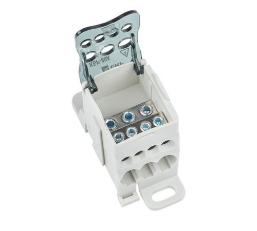 Блок распределительный (КБР) на DIN-рейку и монтажную панель 80A EKF PROxima  plc-kbr80  EKF