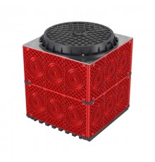 Колодец пластиковый для кабельной канализации с пластиковым люком, 750х750х750  270750  DKC