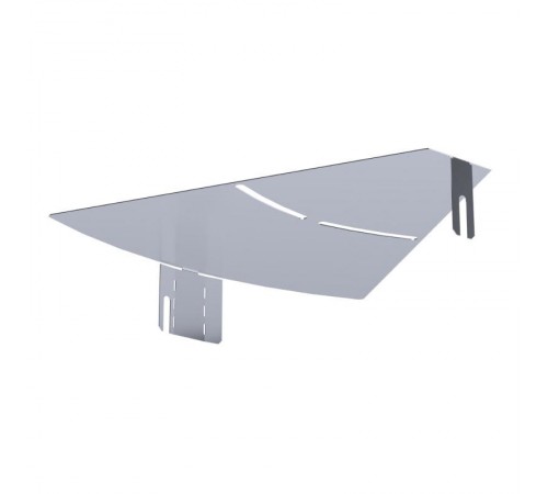 Крышка угла горизонтального изменяемого 0-45 градусов Стандарт INOX (AISI 316) 300  PR16.3639  Промрукав