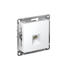 AtlasDesign Белый Розетка компьютерная RJ45, механизм  ATN000183  SE