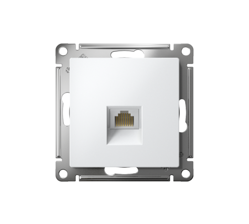AtlasDesign Белый Розетка компьютерная RJ45, механизм  ATN000183  SE