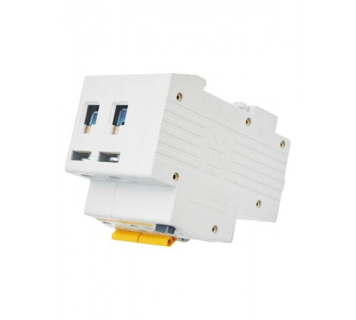 Выключатель автоматический дифференциального тока АД12 2п 6А C 10мА тип AC (3 мод)  MAD10-2-006-C-010  IEK