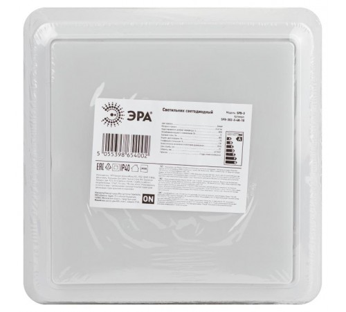 Светильник светодиодный для ЖКХ SPB-302-0-4K-10 IP40 10Вт 800Лм 4000К квадрат  Б0055047  ЭРА
