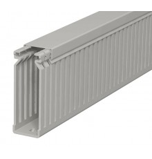 Короб перфорированный LK4 80x25 мм (перфорация 4 мм, борт 83 мм, крышка 31 мм) ПВХ серый RAL 7030  6178940  OBO Bettermann